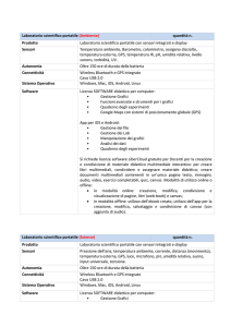 Laboratorio scientifico portatile (Ambiente) quantità n. Prodotto