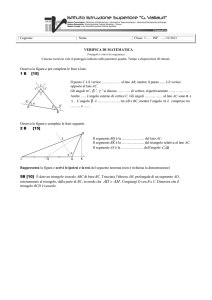 verifica sui triangoli nel piano euclideo fila B