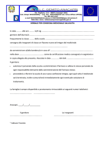 Verbale Consegna Farmaco Salvavita