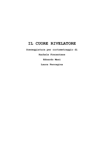 IL CUORE RIVELATORE Sceneggiatura per cortometraggio
