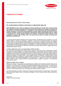 Per un`alimentazione elettrica continuativa e