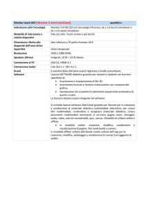 Monitor touch LIM (infrarossi, 6 utenti simultanei) quantità n