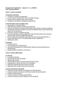 ProgrammaMate5F - Liceo Serpieri