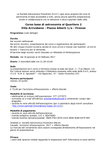 presentazione Corso Base di astronomia