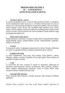 fisica - Liceo Sandro Pertini
