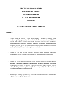 daniela fiandra classe: im moduli per recupero carenza formativa