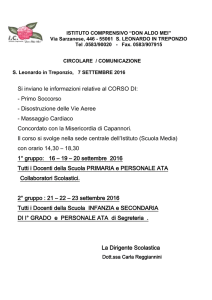 circolare corso pronto soccorso - Istituto Comprensivo Don Aldo Mei