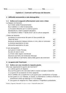 Contrasti nell`Europa del Seicento