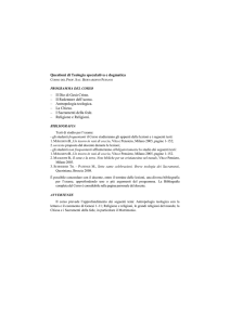 Questioni di Teologia speculativa e dogmatica