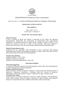 Onde elettromagnetiche - Facoltà di Medicina e Chirurgia
