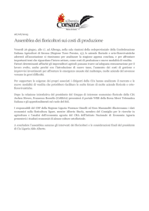 Assemblea dei floricoltori sui costi di produzione