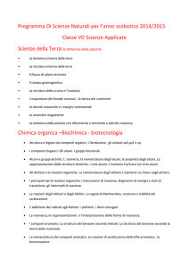 Programma Di Scienze Naturali per l*anno scolastico