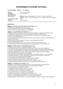 biologia - Liceo Scientifico Talete