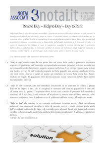 Rent to Buy – Help to Buy