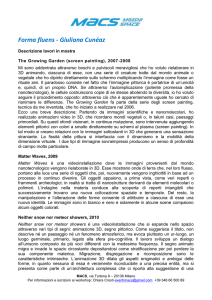 Descrizione lavori esposti - Irma Bianchi Comunicazione