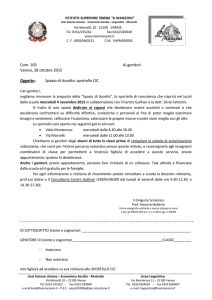 ISTITUTO SUPERIORE STATALE “A. M A N Z O N I ” Licei Scienze