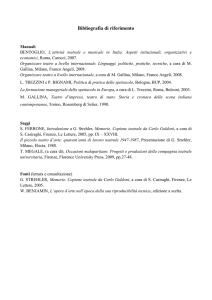 Bibliografia di riferimento