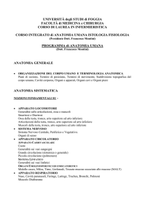 universita* degli studi di foggia - Facoltà di Medicina e Chirurgia