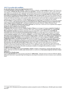 Il crollo della Russia e l`intervento degli Stati Uniti (1917)