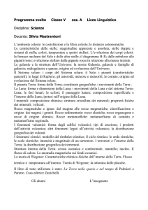 Disciplina: Scienze