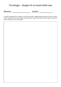 Tecnologia – disegno di un locale della casa Alunno: classe