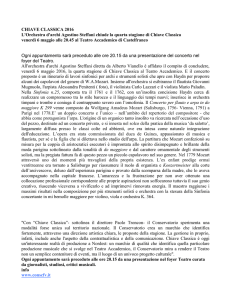 Scarica il comunicato - Conservatorio di Castelfranco Veneto