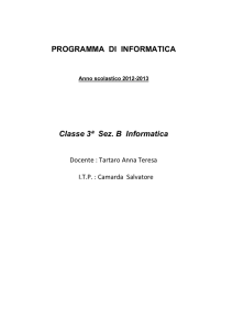 programma di informatica 3BI