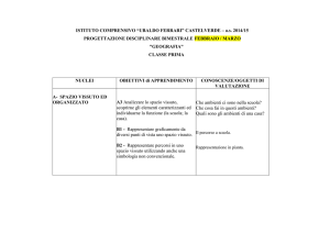Prog GEOGRAFIA cl. 1^ febbr mar - Istituto Comprensivo"Ubaldo