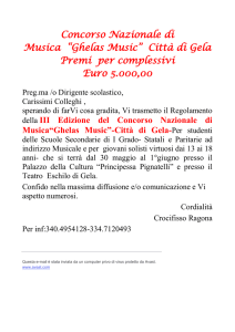 Concorso nazionale di musica - Istituto Comprensivo "Berlinguer"