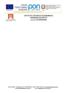 Liberatoria concorso musicale - "Olivetti"
