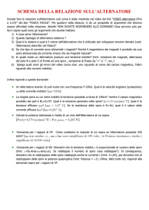 Schema della relazione sull`Alternatore - Digilander