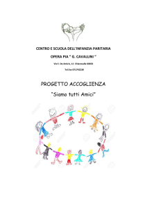progetto accoglienza 2015-2016