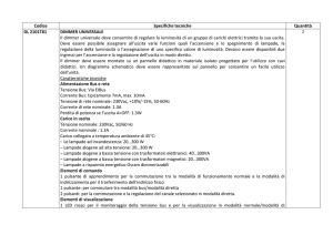 Codice Specifiche tecniche Quantità DL 2101T81 DIMMER