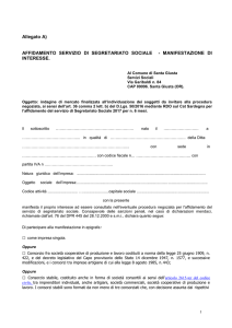 Manifestazione di interesse