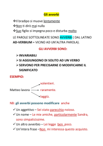 Gli avverbi - Languages.dk