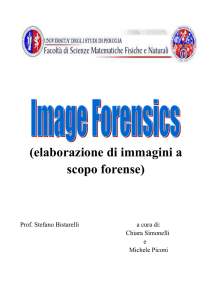 Image Forensics (elaborazione di immagini a scopo