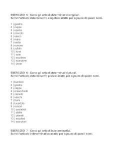 esercizi articoli - c@siniduepuntozero