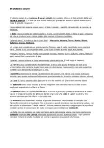 Il sistema solare - "mazzini - da vinci"
