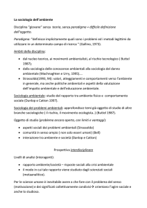 lezione 5. sociologia dell ambiente