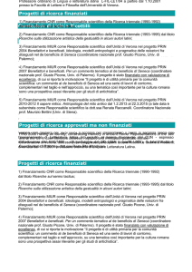Curriculum di Licinia Ricottilli