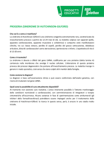 progeria (sindrome di hutchinson-gilford)
