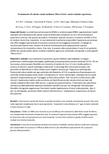 Trattamento di calcolo renale mediante Micro
