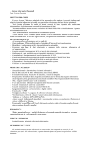 Sistemi Informativi Aziendali