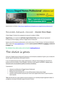 Corso Home Staging Bari - Ordine degli Architetti, Pianificatori