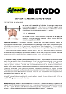 metodo dispensa : la memoria in poche parole