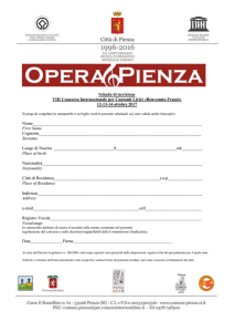 Scarica la domanda d` iscrizione