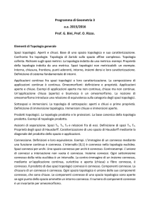 Programma dettagliato del corso