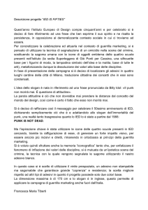 Descrizione progetto “IED IS FIFTIES” Quest`anno l`Istituto Europeo