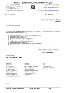 Ai Docenti interessati - Istituto Comprensivo "Federico II" – Jesi