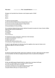 Test Meccanica lezione del Parte 2